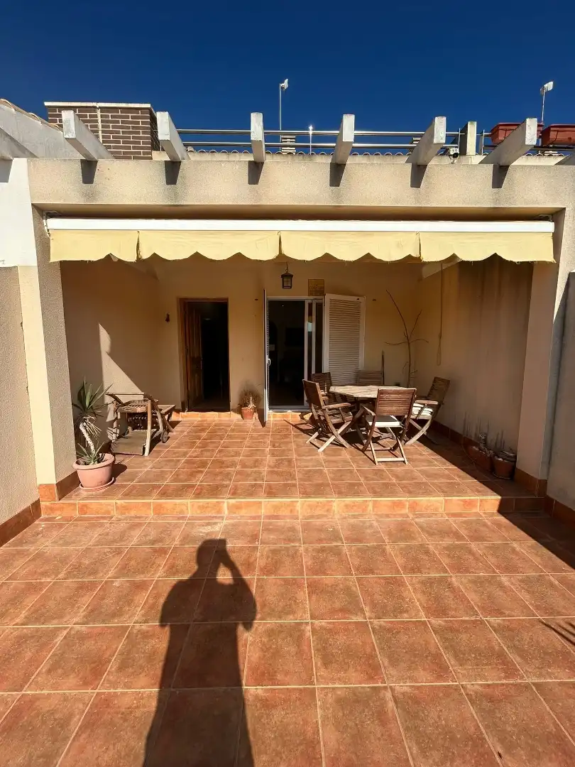 Terrace of Flat for share in San Javier  with Air Conditioner, Furnished and Oven