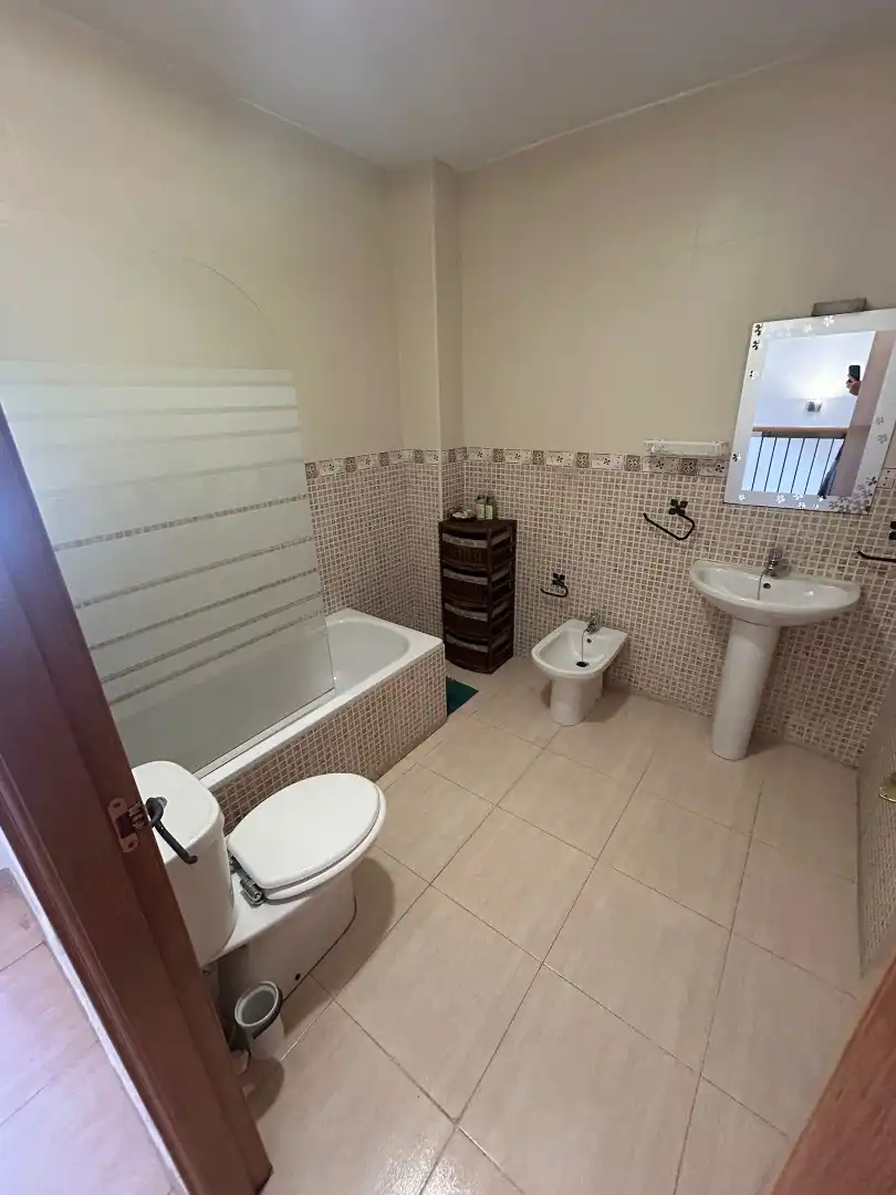 Bathroom of Flat for share in San Javier  with Air Conditioner, Furnished and Oven