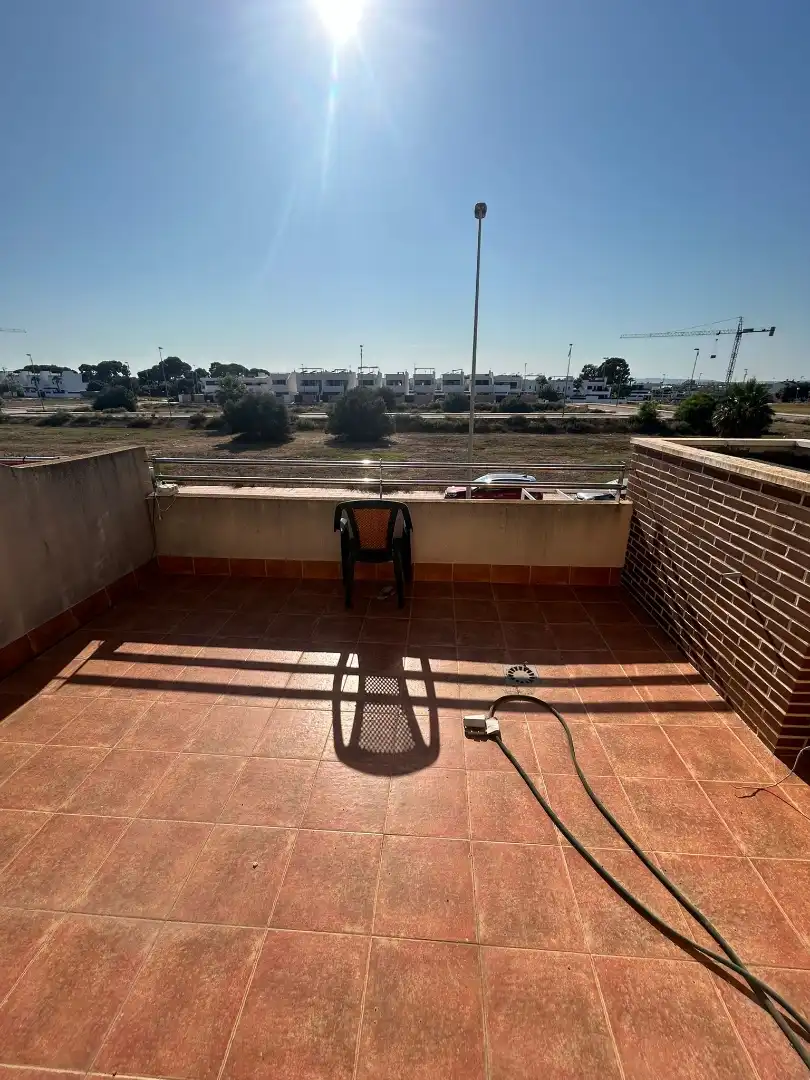 Terrace of Flat for share in San Javier  with Air Conditioner, Furnished and Oven