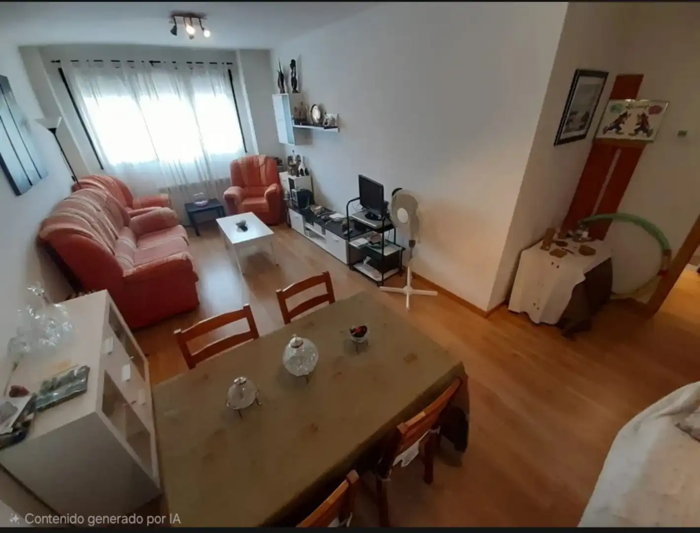 Wohnzimmer von Wohnung zum Verkauf in Morales del Vino mit Heizung, Privatgarten und Parkett