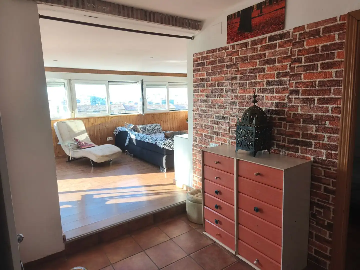 Ático en venta en Calle Gumersinda Rosillo, 1, Moscardó Sala de estar de Ático en venta en Madrid Capital con Aire acondicionado, Terraza y Balcón