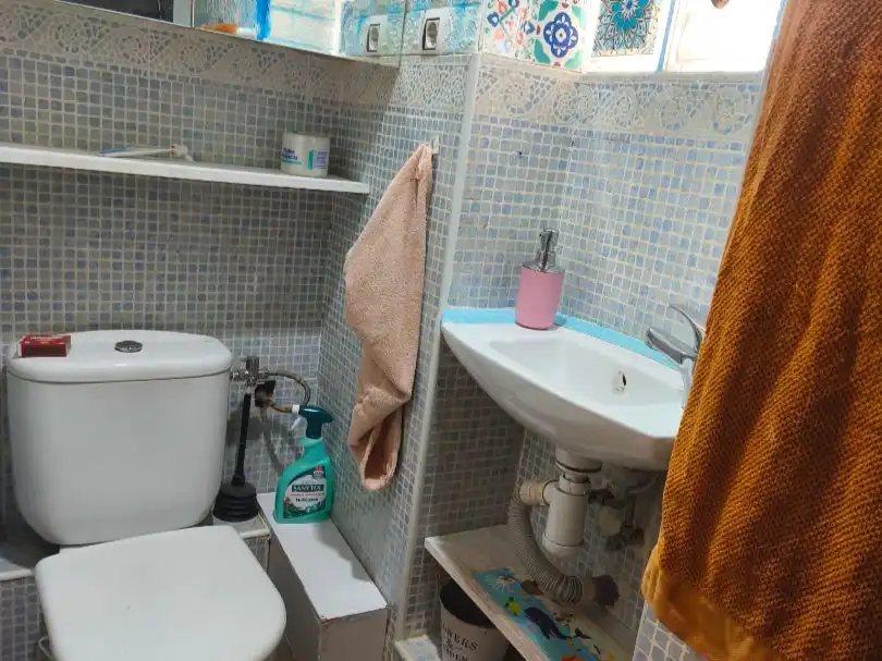 Ático en venta en Calle Gumersinda Rosillo, 1, Moscardó Baño de Ático en venta en Madrid Capital con Aire acondicionado, Terraza y Balcón