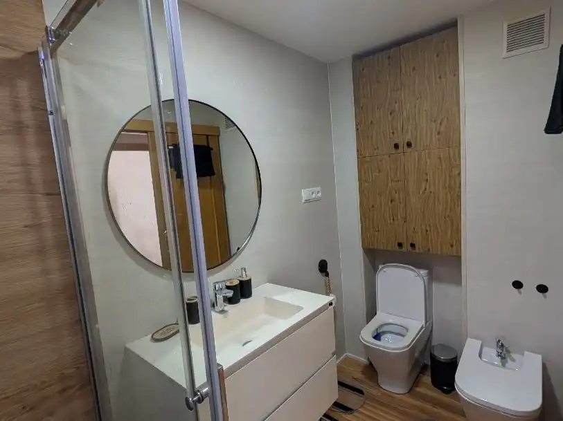Piso de alquiler en Santiago el Mayor Baño de Piso de alquiler en Murcia con Aire acondicionado, Parquet y Terraza