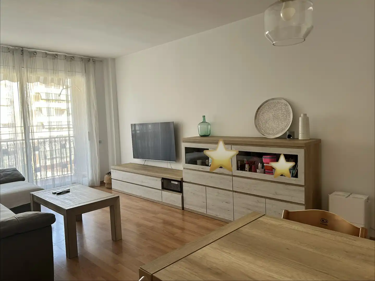 Flat for sale in Passeig de la Zona Franca, 172, La Marina del Port Living room of Flat for sale in Barcelona Capital with Air Conditioner and Balcony