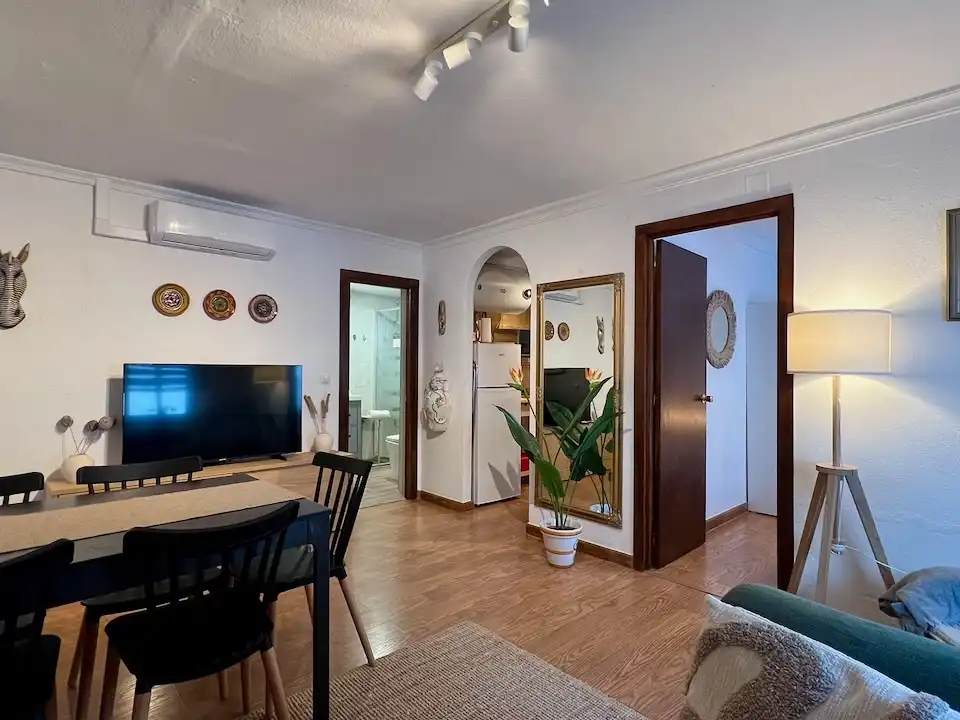 Flat for sale in Calle San Sebastián, 34, Mijas pueblo Living room of Flat for sale in Mijas with Air Conditioner and Terrace