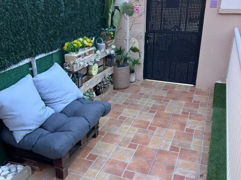 Terrace of Flat for sale in Elche / Elx  with Air Conditioner, Heating and Private garden