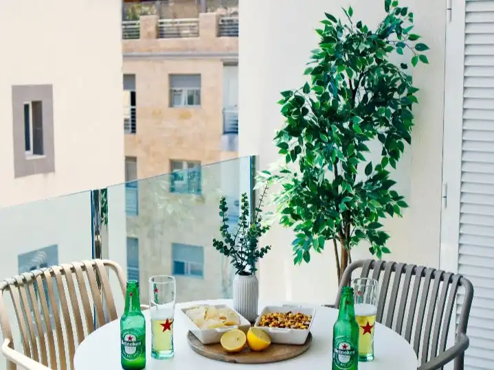 Terraza de Apartamento de alquiler en Torrevieja con Aire acondicionado y Terraza