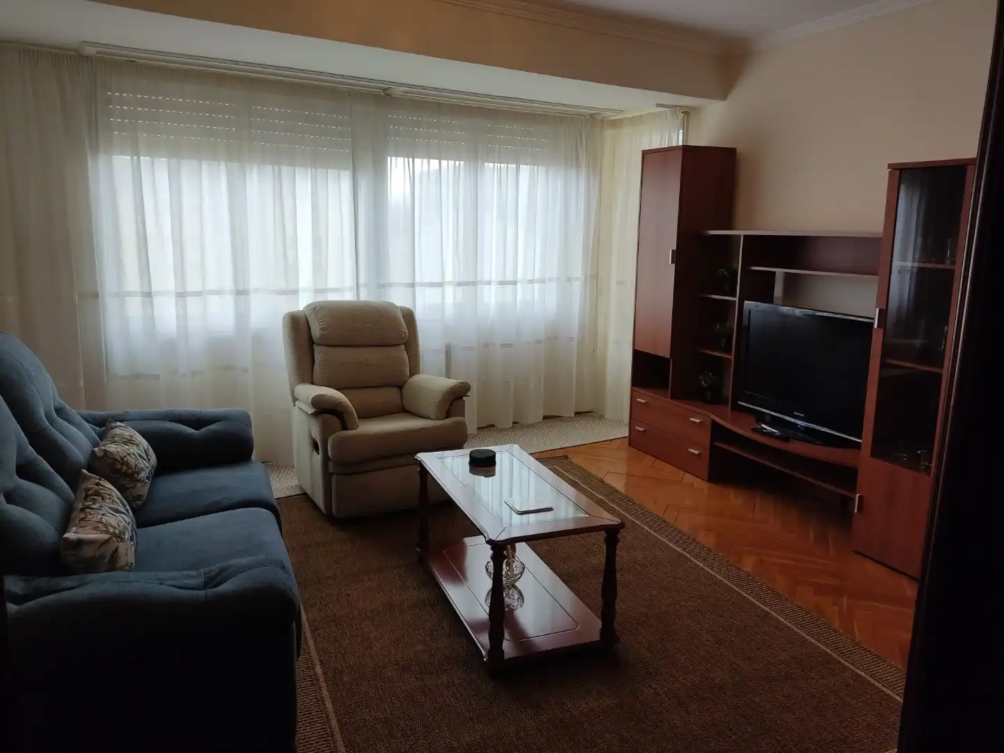Pis de lloguer a Rúa Montirón, 79, San Roque - As Fontiñas Sala d'estar de Pis de lloguer en Lugo amb Calefacció, Parquet i Terrassa