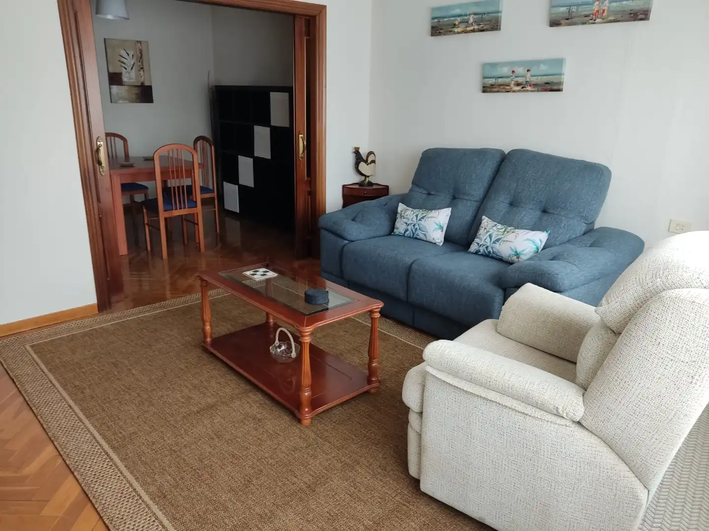 Pis de lloguer a Rúa Montirón, 79, San Roque - As Fontiñas Sala d'estar de Pis de lloguer en Lugo amb Calefacció, Parquet i Terrassa