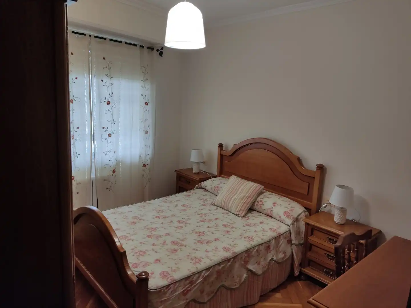 Pis de lloguer a Rúa Montirón, 79, San Roque - As Fontiñas Dormitori de Pis de lloguer en Lugo amb Calefacció, Parquet i Terrassa