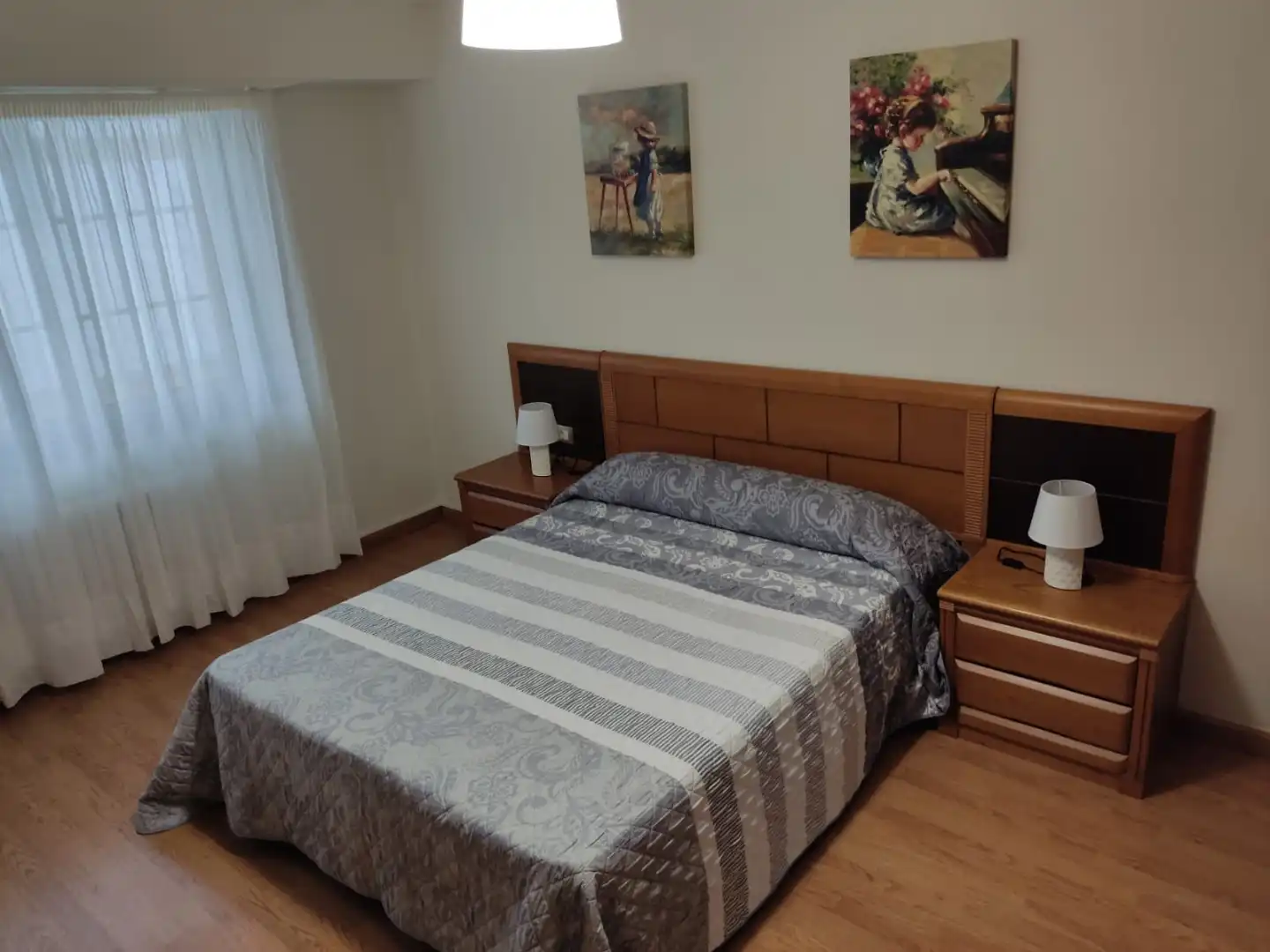 Pis de lloguer a Rúa Montirón, 79, San Roque - As Fontiñas Dormitori de Pis de lloguer en Lugo amb Calefacció, Parquet i Terrassa