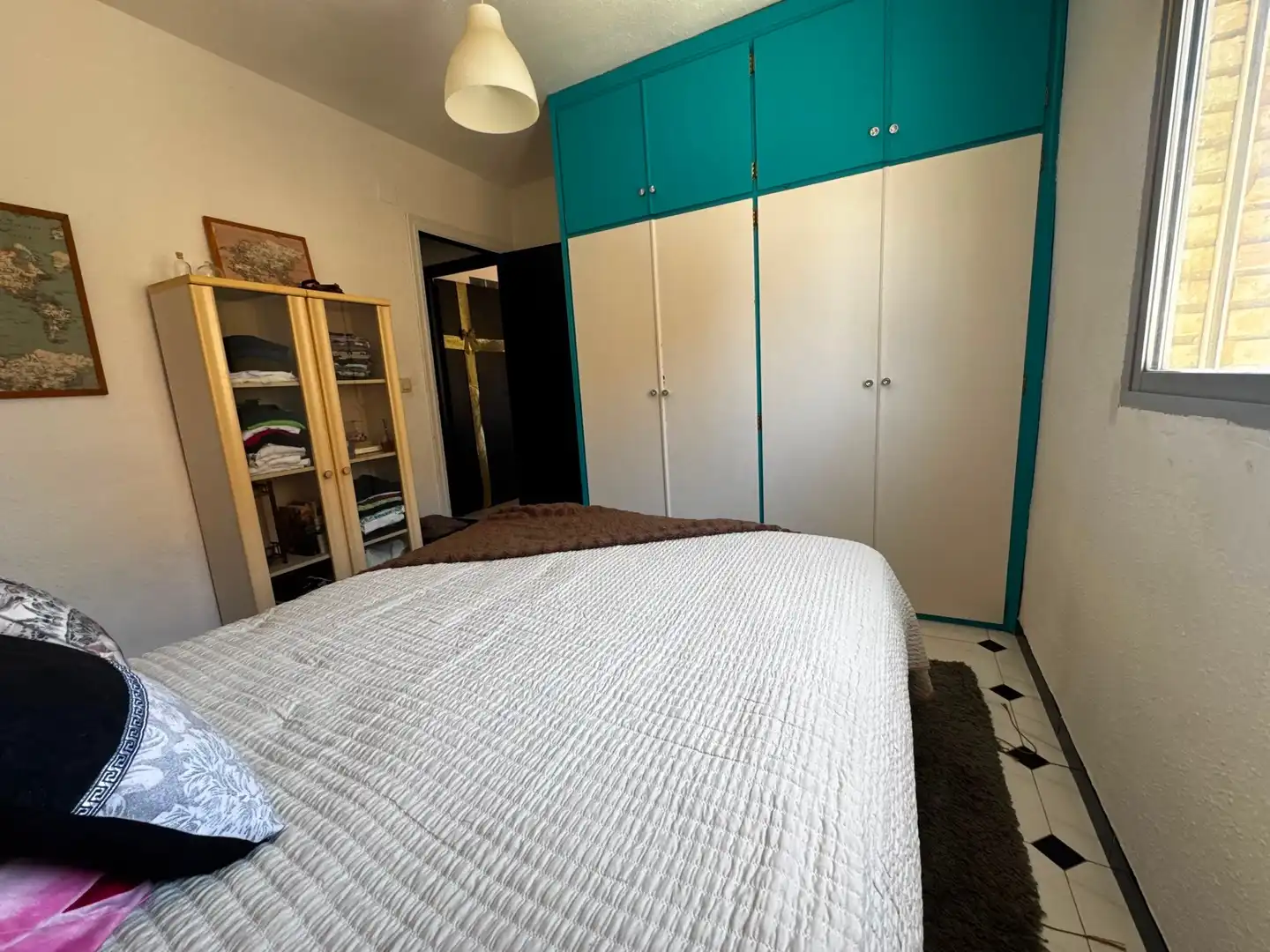 Zimmer in Calle Amadeo Vives, 4, Parque Ayala - Jardín de la Abadía - Huelín Schlafzimmer von Wohnung zur untervermieten in Málaga mit Klimaanlage, Heizung und Möbliert