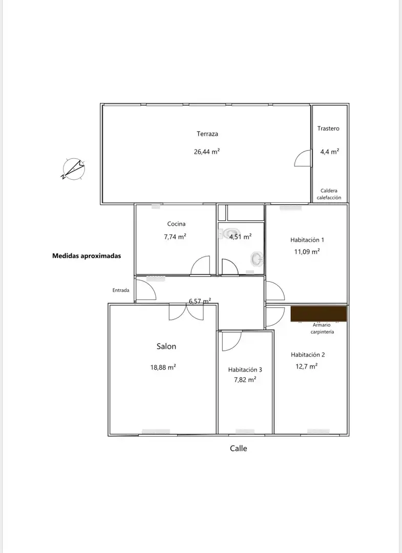 Flat for sale in Calle Florian Docampo, 12, San Lázaro Flat for sale in Zamora Capital with Heating, Parquet flooring and Terrace