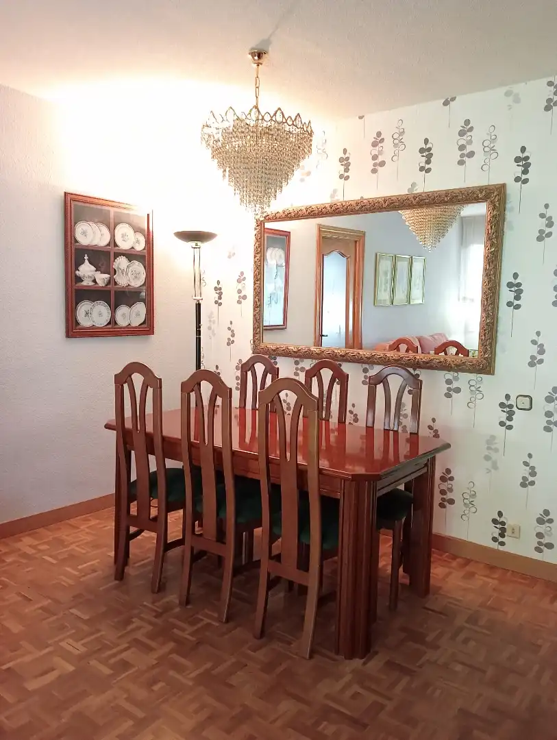 Comedor de Piso de alquiler en San Sebastián de los Reyes con Parquet, Terraza y Piscina