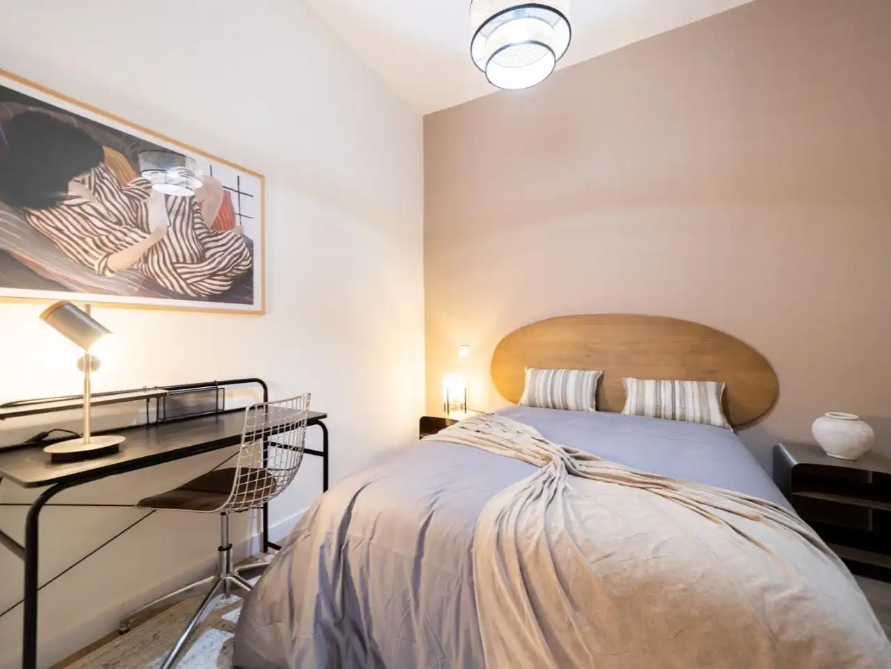 Habitación de Piso de alquiler en  Madrid Capital con Aire acondicionado y Balcón