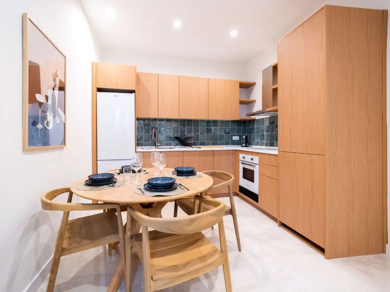Cocina de Piso de alquiler en  Madrid Capital con Aire acondicionado y Balcón