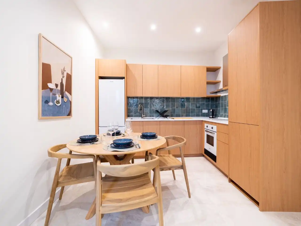 Cocina de Piso de alquiler en  Madrid Capital con Aire acondicionado y Balcón