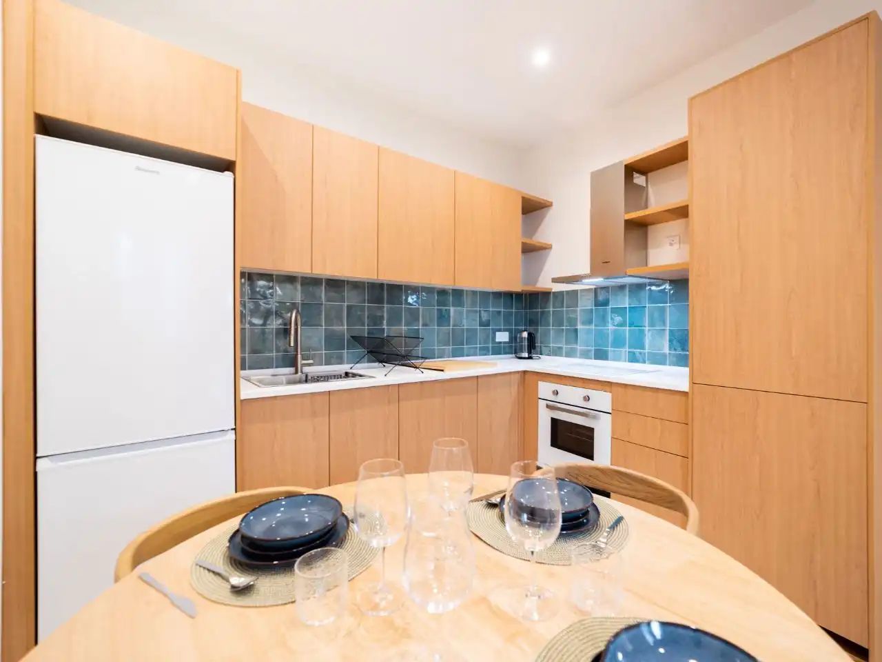 Cocina de Piso de alquiler en  Madrid Capital con Aire acondicionado y Balcón