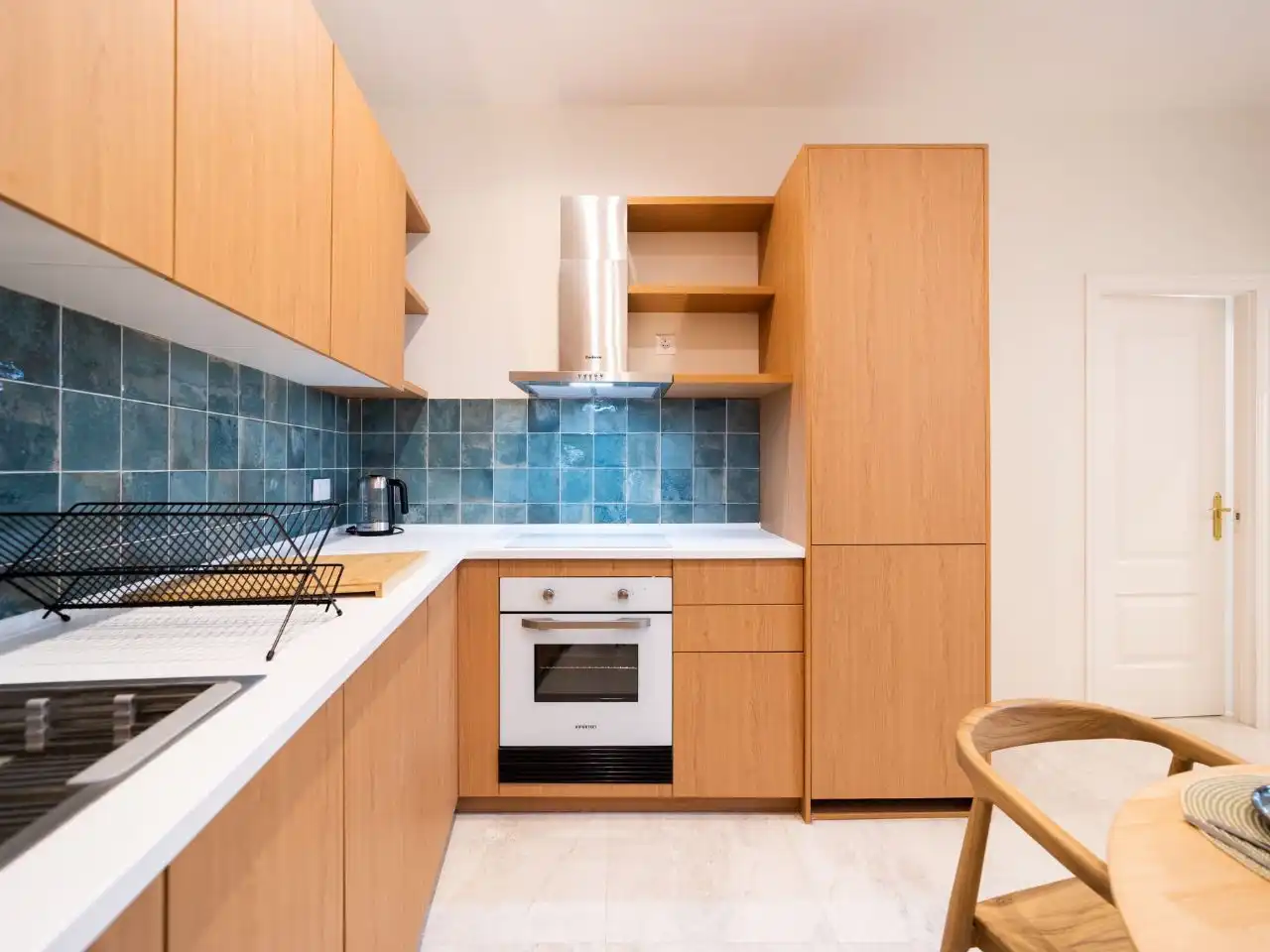 Cocina de Piso de alquiler en  Madrid Capital con Aire acondicionado y Balcón