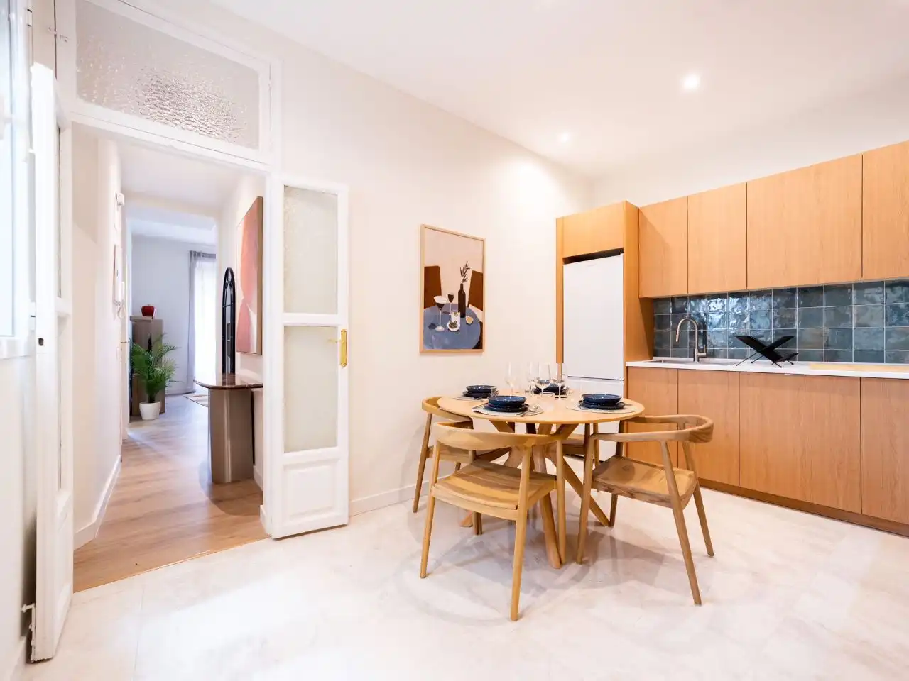 Comedor de Piso de alquiler en  Madrid Capital con Aire acondicionado y Balcón