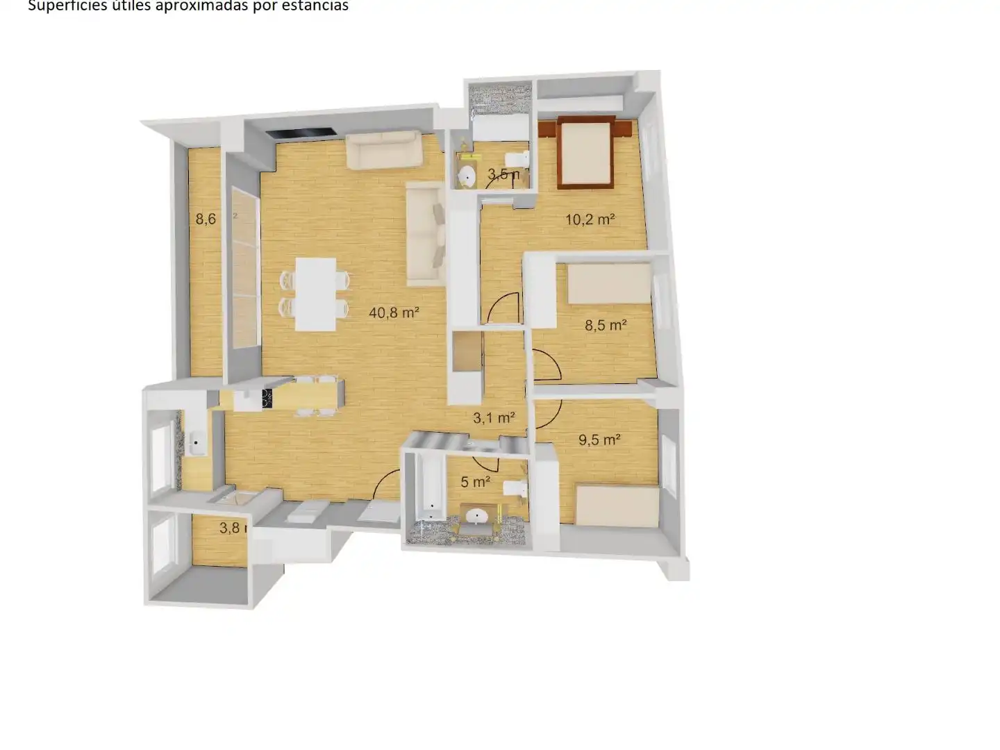 Flat for rent in Avenida Jaime I el Conquistador, Playa Muchavista Flat for rent in El Campello with Air Conditioner, Swimming Pool and Furnished
