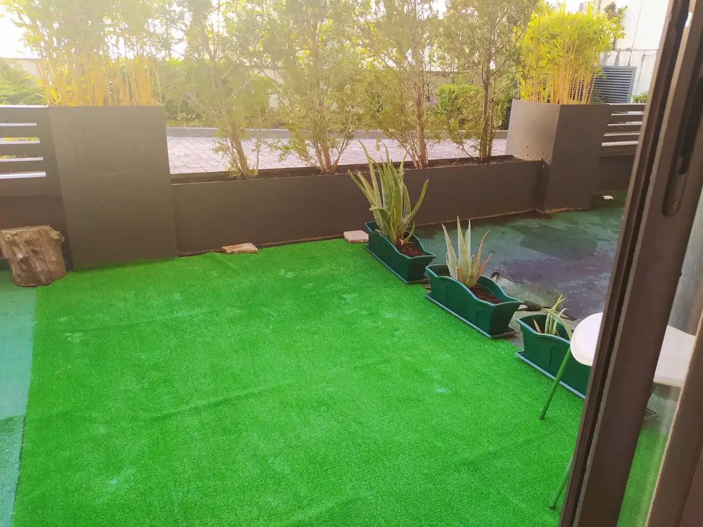Terrace of Study for rent in Vigo   with Heating, Private garden and Parquet flooring