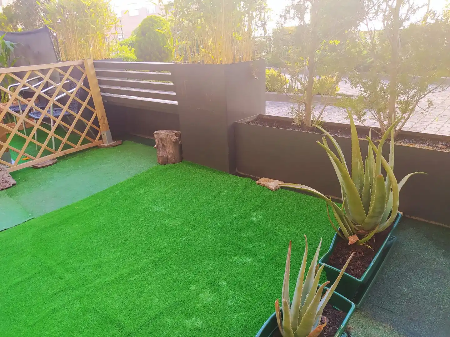 Terrace of Study for rent in Vigo   with Heating, Private garden and Parquet flooring