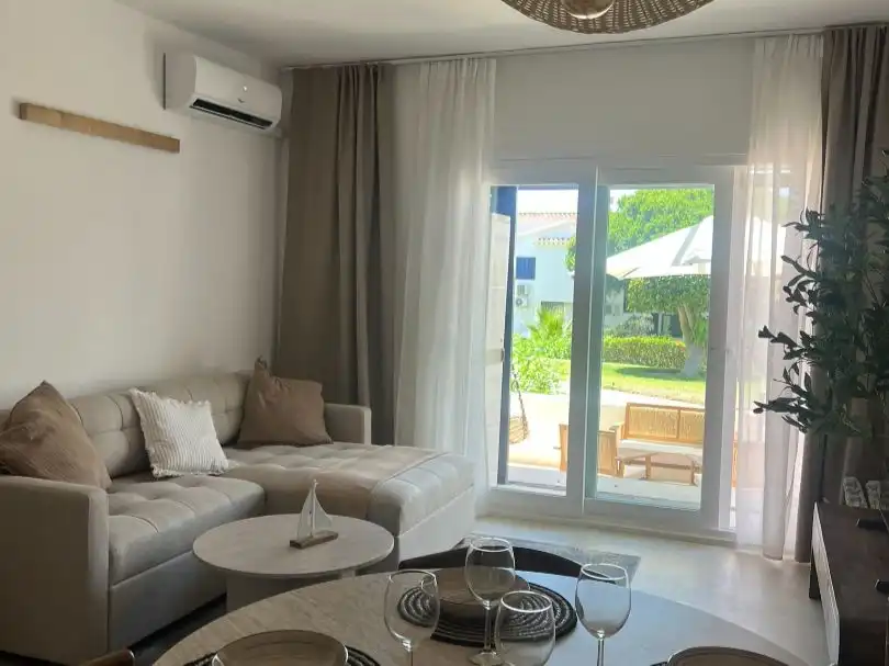 Sala de estar de Apartamento de alquiler en Mijas con Aire acondicionado, Calefacción y Terraza