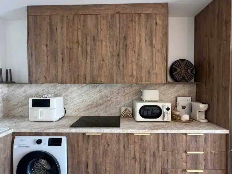 Cocina de Apartamento de alquiler en Mijas con Aire acondicionado, Calefacción y Terraza
