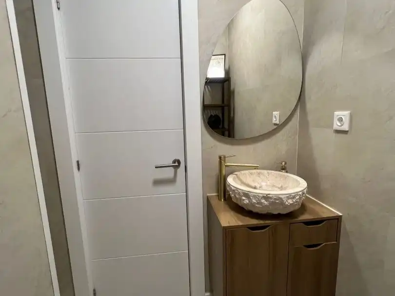 Baño de Apartamento de alquiler en Mijas con Aire acondicionado, Calefacción y Terraza
