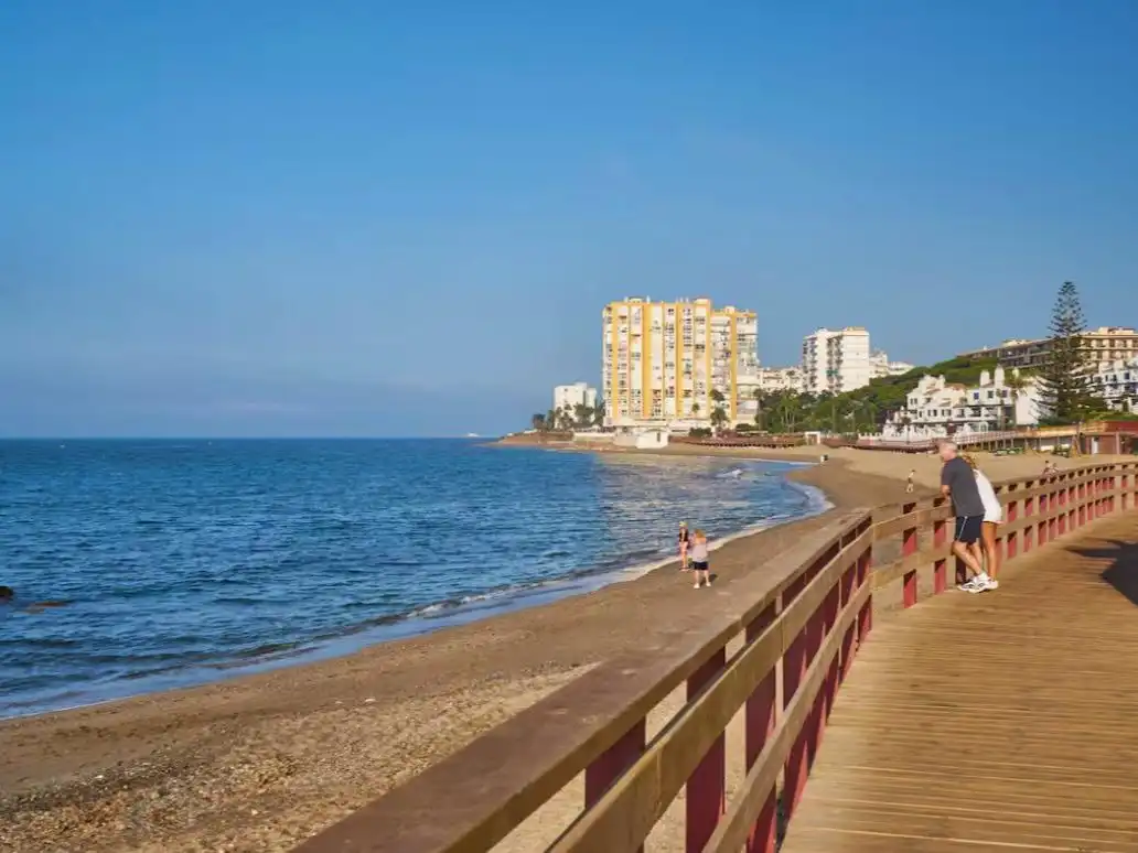 Vista exterior de Apartamento de alquiler en Mijas con Aire acondicionado, Calefacción y Terraza