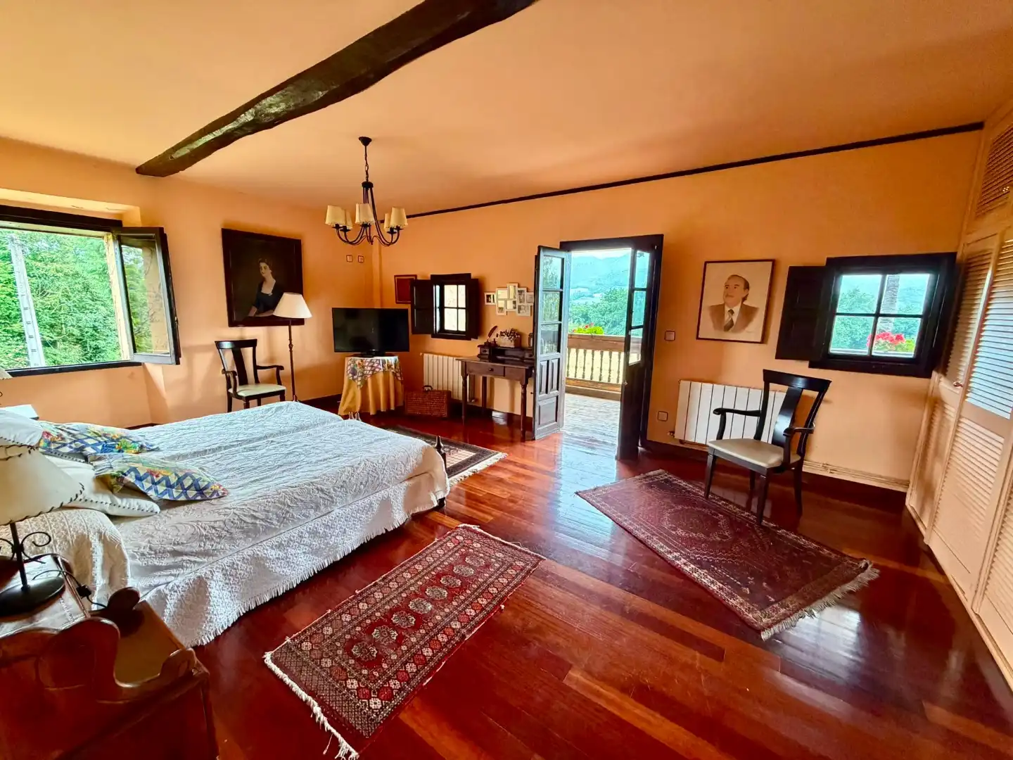 Bedroom of Houses for rent in Nava  with Heating, Private garden and Parquet flooring