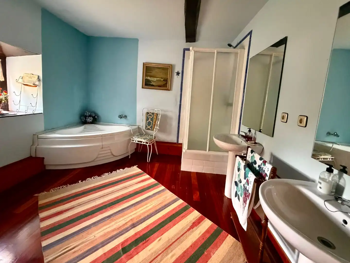 Bathroom of Houses for rent in Nava  with Heating, Private garden and Parquet flooring