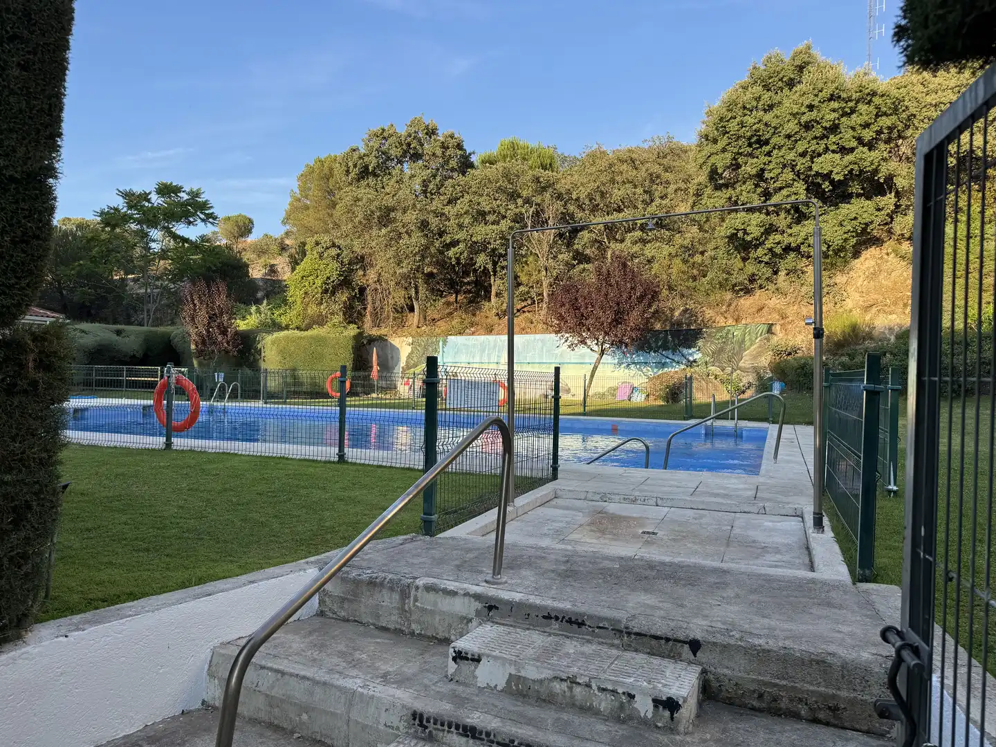 Swimming pool of Flat for sale in Collado Villalba  with Heating, Private garden and Parquet flooring