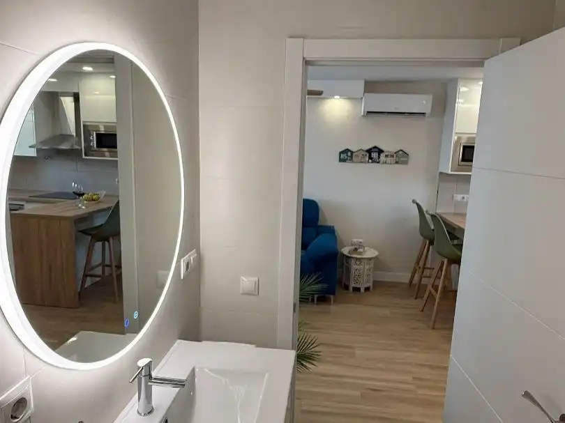 Flat for rent in Paseo Tanima, 1, Martín Carpena - Torre del Río Bathroom of Flat for rent in Málaga Capital with Air Conditioner and Terrace