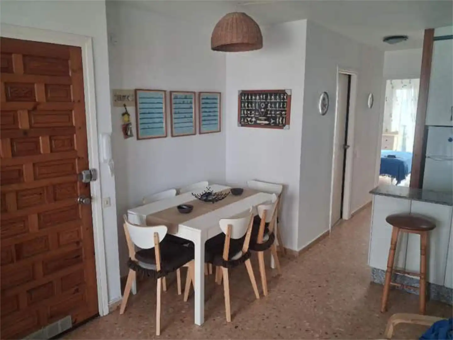 Flat for sale in Playa del Galán Dining room of Flat for sale in La Manga del Mar Menor with Private garden, Terrace and Swimming Pool