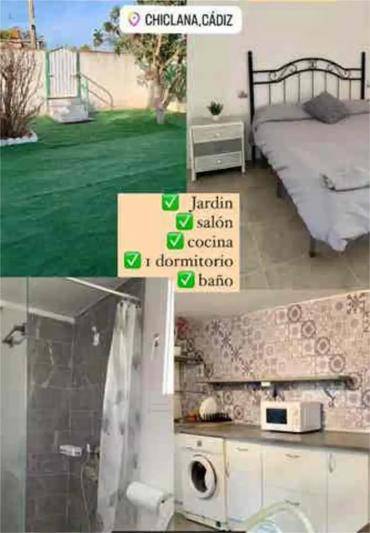 Jardí de Casa o xalet de lloguer en Chiclana de la Frontera