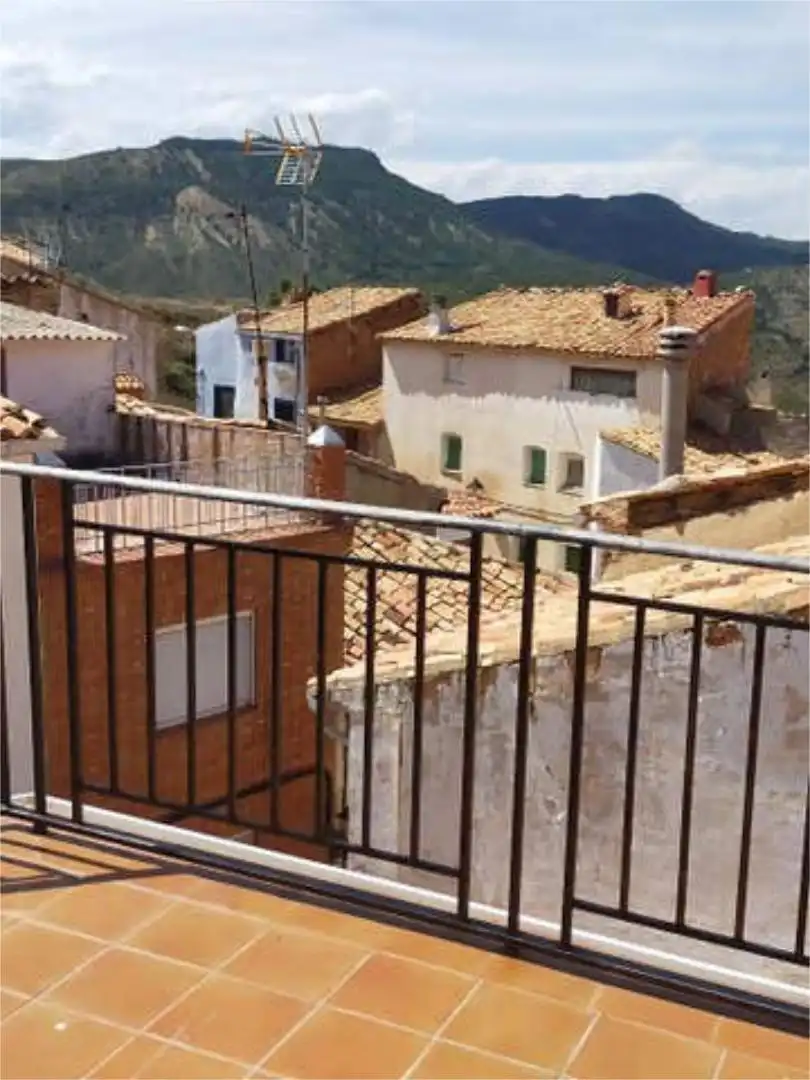 Balcony of Houses for sale in Ariño  with Heating, Terrace and Furnished