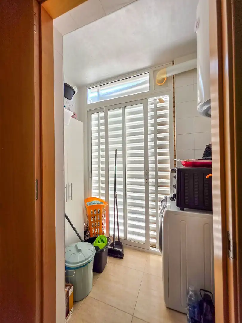 Wohnung zur Miete in Calle Santa Marta, 25, Santiago de la Ribera Terrasse von Wohnung zur Miete in San Javier mit Klimaanlage, Heizung und Privatgarten