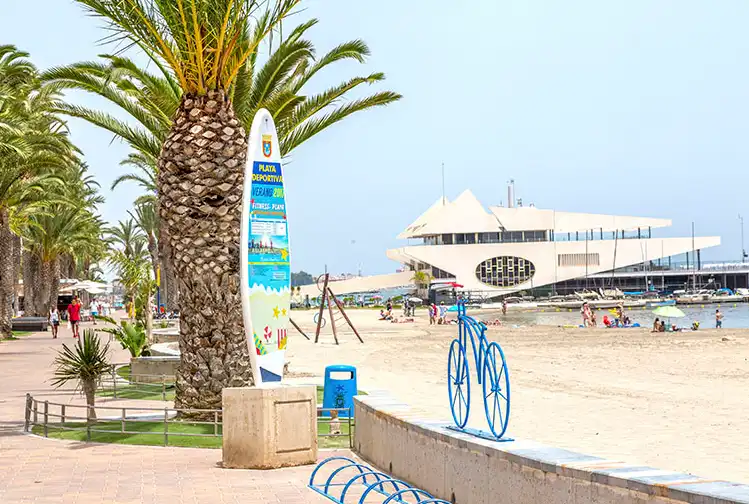 Wohnung zur Miete in Calle Santa Marta, 25, Santiago de la Ribera Außenansicht von Wohnung zur Miete in San Javier mit Klimaanlage, Heizung und Privatgarten