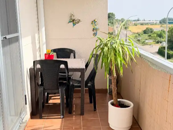 Balcony of Flat for sale in Tarazona  with Air Conditioner, Heating and Parquet flooring