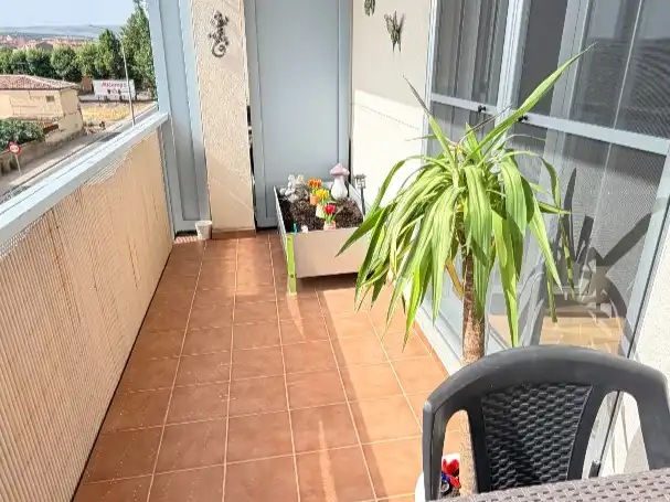 Balcony of Flat for sale in Tarazona  with Air Conditioner, Heating and Parquet flooring
