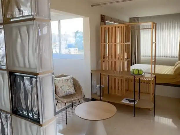 Schlafzimmer von Dachboden zum Verkauf in  Palma de Mallorca mit Klimaanlage, Terrasse und Balkon