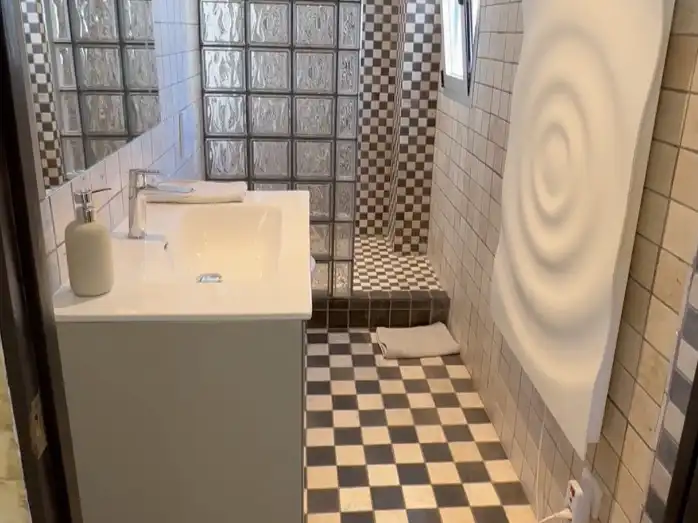 Badezimmer von Dachboden zum Verkauf in  Palma de Mallorca mit Klimaanlage, Terrasse und Balkon