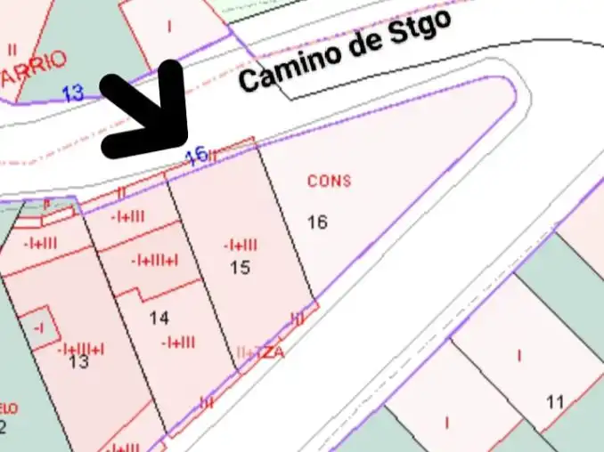 Einfamilien-Reihenhaus zum Verkauf in Rúa do Cruceiro, 16, Palas de Rei Einfamilien-Reihenhaus zum Verkauf in Palas de Rei mit Heizung, Parkett und Terrasse