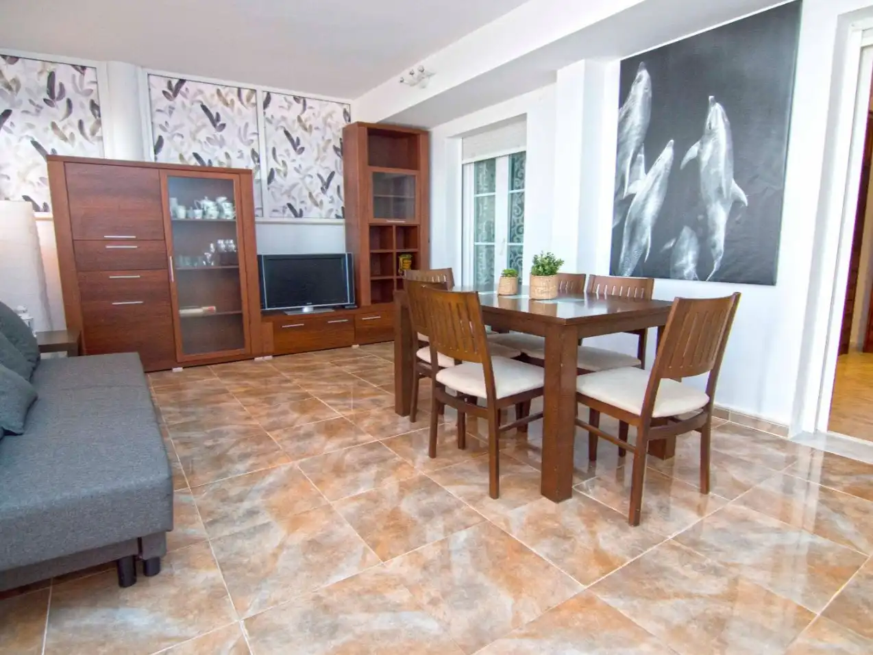 Dining room of Flat for sale in Sanlúcar de Barrameda  with Air Conditioner, Heating and Terrace