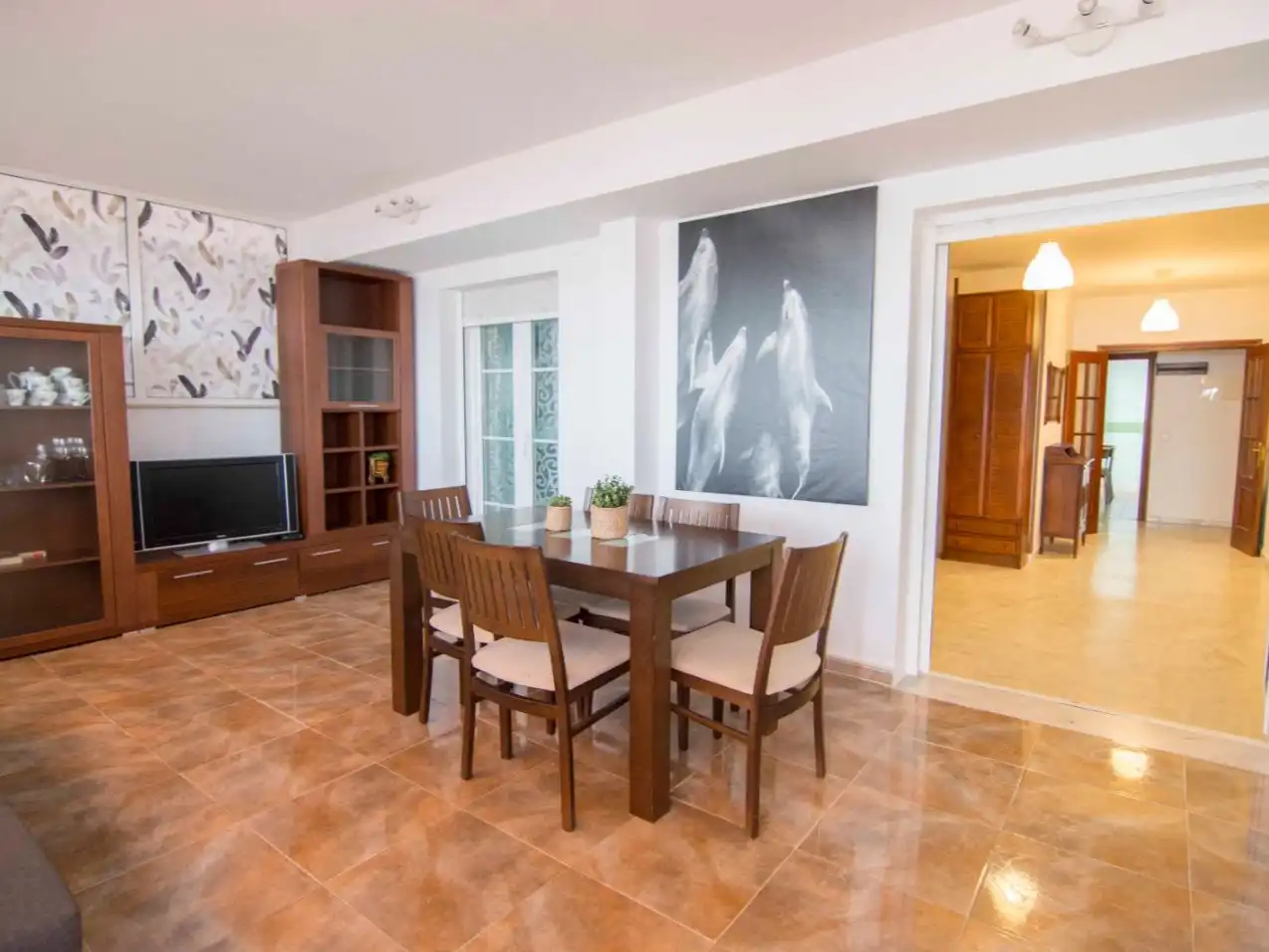 Dining room of Flat for sale in Sanlúcar de Barrameda  with Air Conditioner, Heating and Terrace
