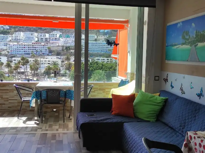 Flat for sale in Avenida Lanzarote, 16, Puerto Rico Balcony of Flat for sale in Mogán with Terrace, Swimming Pool and Furnished