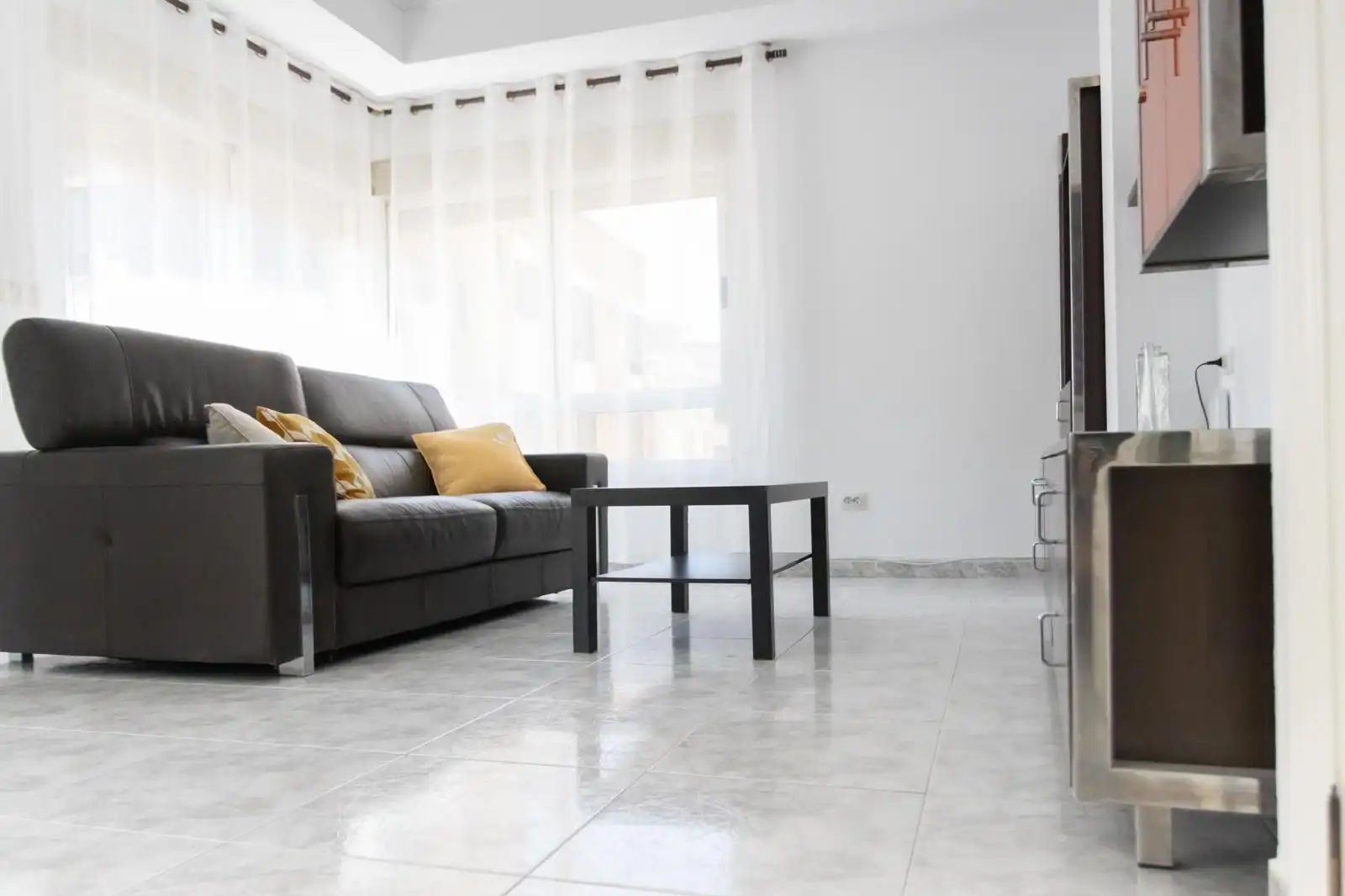Sala de estar de Piso de alquiler en Vila-real con Aire acondicionado y Amueblado