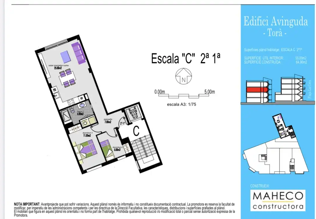 Wohnung zum Verkauf in Torà mit Klimaanlage, Heizung und Parkett